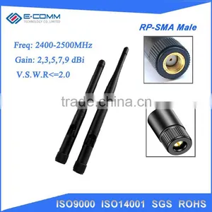 2.4GHz 3dBi WIFI Antenna With Extended Cable MCX Male Connector for WLAN PCI Card thumbnail-2