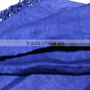 Fashionable Satin Printed Pure Color Heated Scarf Brand Pashmina Scarf Acrylic Reverse Knit Scarf thumbnail-2