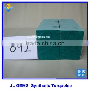 Factory Price Synthetic Big Block Green Turquoise Raw Material thumbnail-1
