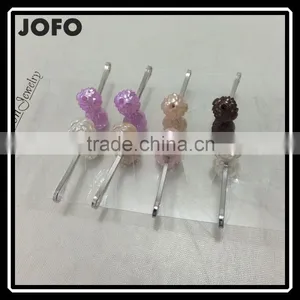 Cheap Price Popular Round Muslim Scarf Clips and Brooches Dubai Hijab Clips PDJ0126 thumbnail-1