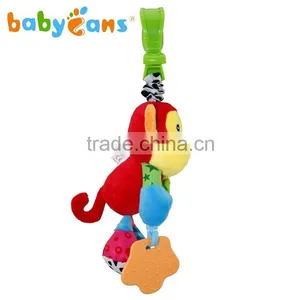 Babyfans Monkey Shape Soft Plush Stuffed Music Shaking Bed Hanging Baby Toys thumbnail-5