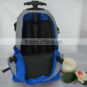 Hidden Trolley Laptop Backpack or Singel Pull Rod Travel Backpack thumbnail-3