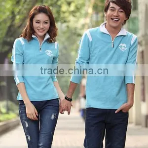 Wholesale Cute Couple Polo Shirt Design thumbnail-2