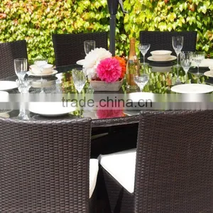 PE Rattan Outdoor Furniture Dining Table and Chair (DH-N9075) thumbnail-2