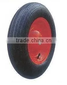 Popular Metal Rim Pneumatic Rubber Wheel thumbnail-1