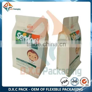 Square Bottom Beautiful Recyclable Paper Bag With Zipper thumbnail-1