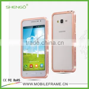 Newest Design Hot Selling Diamond Metal Bumper Phone Case for Samsung G530 thumbnail-2