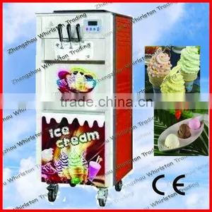 CE Approved Three Colour Soft Serve Ice Cream Machine thumbnail-1