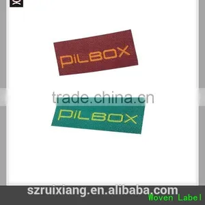 Custom Brand Clothing Woven Label ,straight Cutting Label thumbnail-1