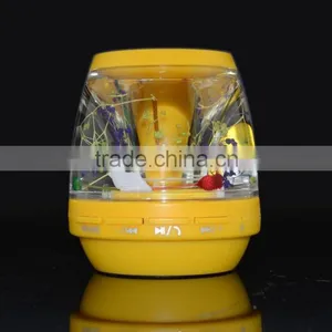LED Light Customized 3D Floater Print Company LOGO Bluetooth Liquid Speaker thumbnail-4