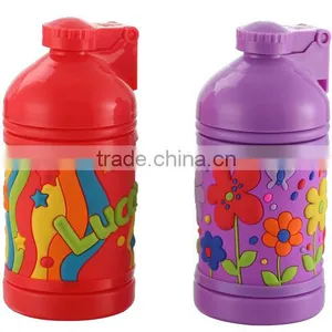 Promotional 2016 New Design Dome Lid Lovely Kids Bottle With Straw and Button thumbnail-1