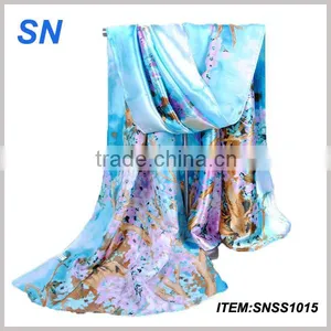 Wholesale 2014 Winter Fashionable Stock Pure Silk Scarf Quality Choice thumbnail-1
