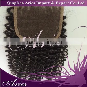 New Arrival Brazilian Virgin Hair Lace Closure , Virgin Brazilian Loose Wave Spiral Curly Closure thumbnail-1