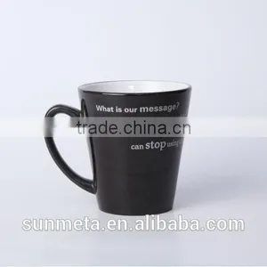 Sunmeta High Quality 12oz Sublimation Coated Conic Magic Mug, Color Changing Mug Quality Choice thumbnail-1