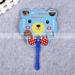 13cm Handle Plastic pp Custom Plastic Hand Fan Promotional Advertising Fan Mini Hand Fan thumbnail-2