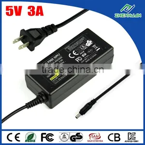 LED Power Supply 5V 3A AC Adapter Ktec With CE KC SAA thumbnail-1