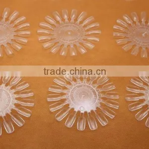 10Pcs Acrylic Nail Art Round Wheel Display Tip Design Parctice Polish Tool thumbnail-1