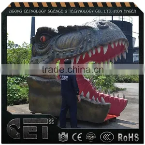 Cetnology High Attaction Life-sized T-rex Head Model Dinosaur Gate thumbnail-3