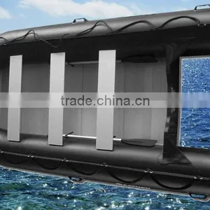 CE Approved Alu Floor Inflatable Boat 4.3m thumbnail-1