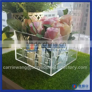 Factory Manufacturer Acrylic Flower Box / Acrylic Rose Box With Removeble Divided thumbnail-1
