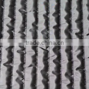 Winter Thermal Padding Cotton Stripe Quilted Embroidery Fabric thumbnail-4