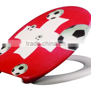Toilet Seat Cover With Music Player With Soft Close for Bathroom WC Pans thumbnail-1