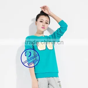Cheap Wholesale Custom Printing Womens Crewneck Sweatshirt thumbnail-3