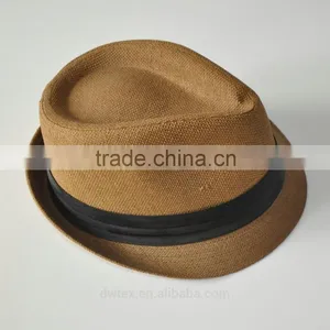 Best Selling Black Band 100%Paper Straw Cheap Panama Hats thumbnail-1