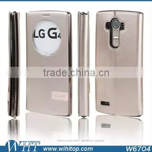 2015 Mobile Phone Case, Leather Flip Stand View Case Cover for LG G4 thumbnail-2