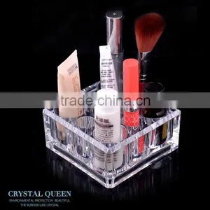 Square Cosmetic Organizer Lipstick Holder Organizer Makeup Brush Holder Storage Organizer thumbnail-4