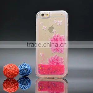 Mobile Phone Jelly TPU Case For Iphone 6 4.7",For Iphone 6 Case TPU Quicksand Liquid Glitter Case thumbnail-1