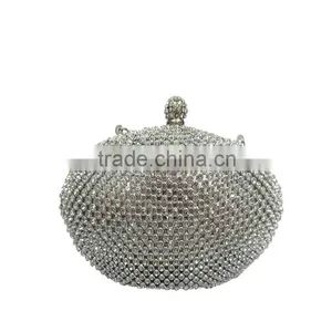 EV2022 High Quality Round Shape Evening Bag Custom Jewelled Luxury Evening Bags thumbnail-1