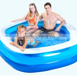 190x40cm Inflatable Swimming Pool Family Pool thumbnail-1