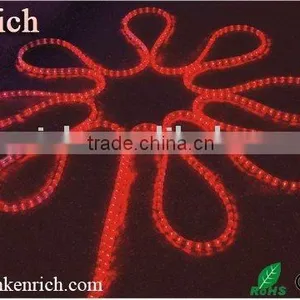 Type2:2 Wires Round Rope Red LED Rope 30 LEDs / 36 LEDs thumbnail-1