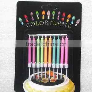 Factroy Sale Colored Flame Candle for Birthday Wholesale thumbnail-1