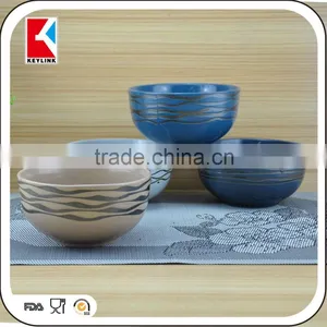 Two-tone Matt Color Cheap Salad Stoneware Soup Ceramic Bowl Wholesale thumbnail-5