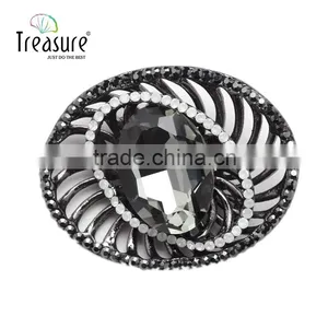 Classic Style Jewellry Gun Black Eye Shape Alloy Glass Stone Brooch Jewelry thumbnail-1