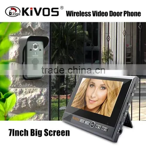 7" Home Security Camera Monitor IR Night Vision PIR Intercom Doorbell Wireless Video Door Phone thumbnail-1