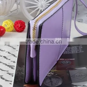 2016 New Design Wallet Purple Leather Wallet Lady's Long Wallet thumbnail-2