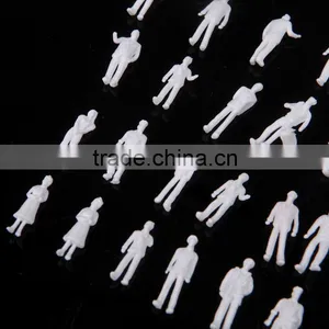 Artificial Model Human White Figure, White Figure for Z Scale, Scale Models Figure, Model White Figure for 1/150 thumbnail-1