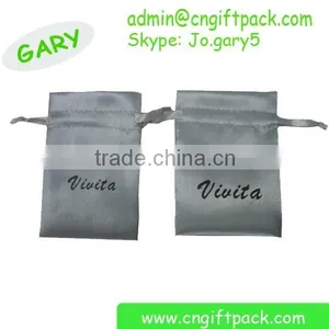 White Promotion Design Gift Bag Drawstring Light Bags for Gift thumbnail-1