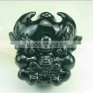 Natural Jade Stone Carving Belt Buckle thumbnail-1