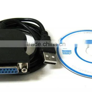 New DB25 25 Pin USB to Female Parallel IEEE 1284 Printer Adapter Cable Cord PC thumbnail-1