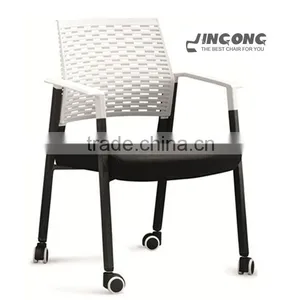 Modern Leisure White Plastic Chair thumbnail-3
