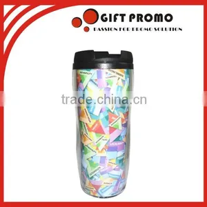 Double Wall Paper Insert Plastic Travel Mug thumbnail-2