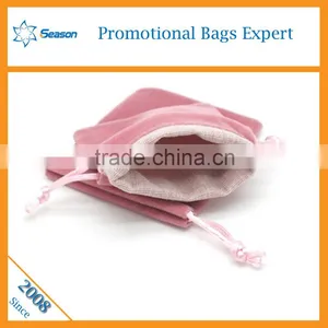 Velvet Pouch Bag Velvet Drawstring Bags Lint Drawstring Bag thumbnail-3