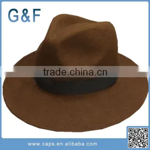 The Latest Lady Felt Fedora Hat Felt Floppy Hat Wholesale thumbnail-2