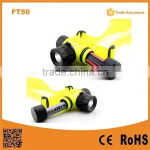 FT50 IPX8 Waterproof Plastic Underwater Diving Led Equipment Head Lights ABS Diving Headlight thumbnail-1