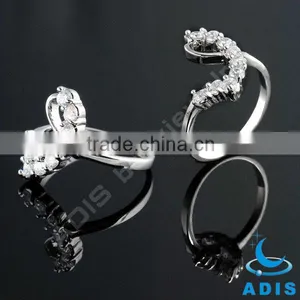 Elegant Custom Wholesale Fashion AAA Zircon Mens Brass Ring thumbnail-1