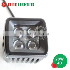 Factory Wholesale 3inch Mini Work Lamp 20w Osram 4d Cube Light for Offroad Trucks thumbnail-4